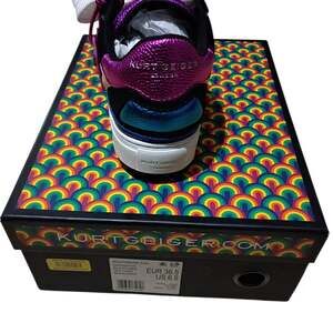 Kurt Geiger London Southbank Tag Platform Sneakers Black Combo